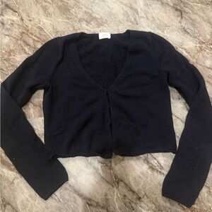 Wilfred Navy Long Sleeve Cardigan